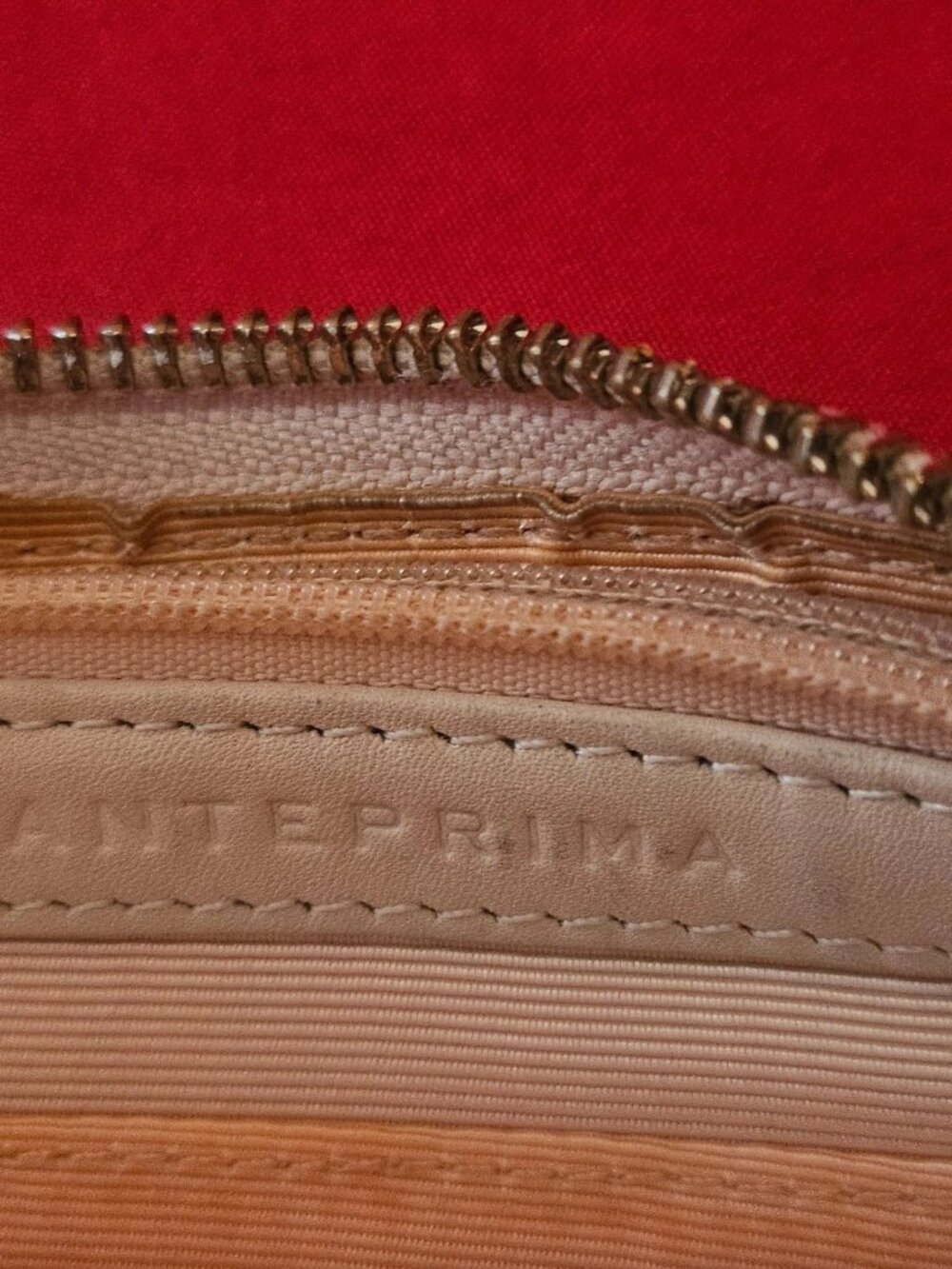 Vintage Anteprima Ladies Wristlet Wallet Purse Clutch Pink Leather Cardholder - Picture 9 of 12